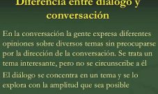 Diferencias entre dialogo y conversación